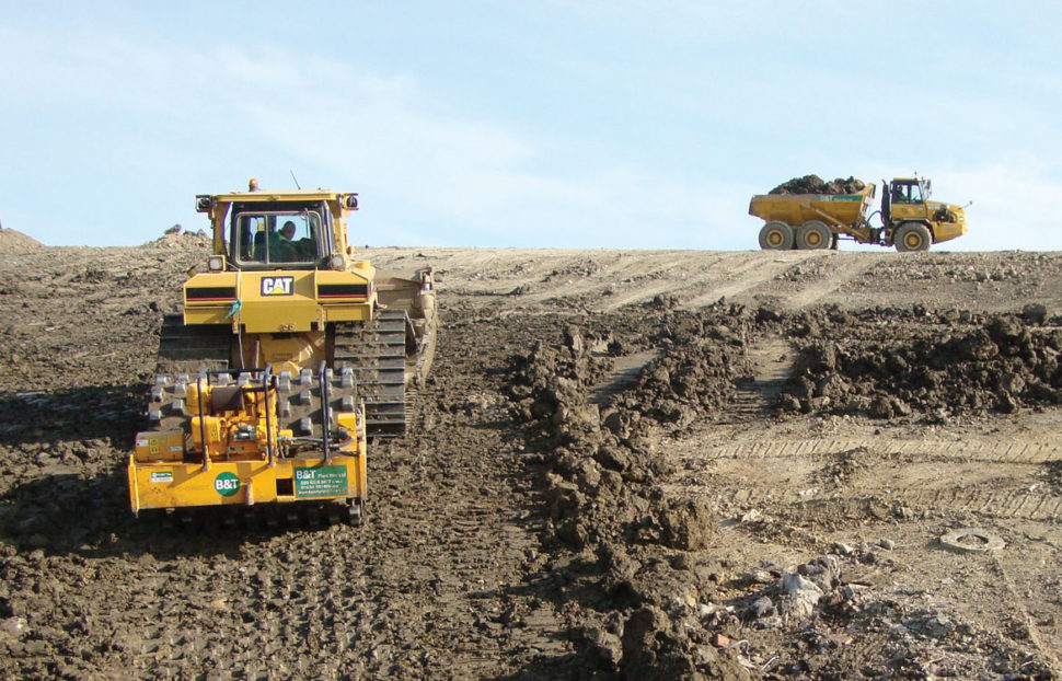 Clay capping at Horton Landfill Site